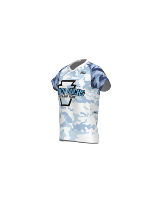 Podiumwear Women's Silver Short Sleeve MTB Jersey - NEW FABRIC 2025!