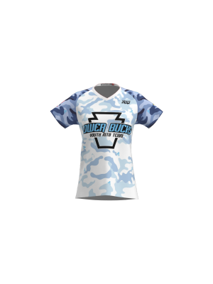 Podiumwear Women's Silver Short Sleeve MTB Jersey - NEW FABRIC 2025!