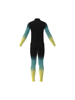Podiumwear Unisex Gold Two-Piece Race Suit
