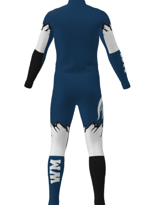 Podiumwear Unisex Silver Two-Piece Race Suit