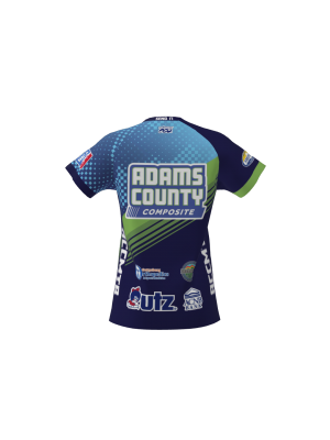 Podiumwear Women's Silver Short Sleeve MTB Jersey - NEW FABRIC 2025!
