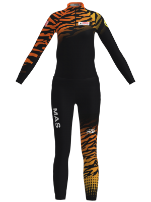 Podiumwear Women's Gold Two-Piece Race Suit