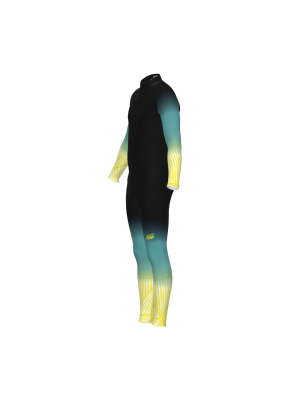 Podiumwear Unisex Gold Two-Piece Race Suit