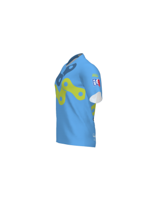 Podiumwear Men's Silver Short Sleeve MTB Jersey - New Fabric 2025!