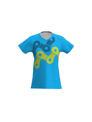 Podiumwear Women's Silver Short Sleeve MTB Jersey - NEW FABRIC 2025!