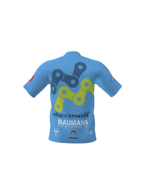 Podiumwear Men's Silver Short Sleeve MTB Jersey - New Fabric 2025!