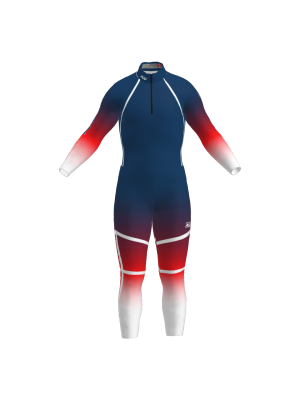 Podiumwear Nordic Child's Two-Piece Race Suit (Nordic Skiing) Front View