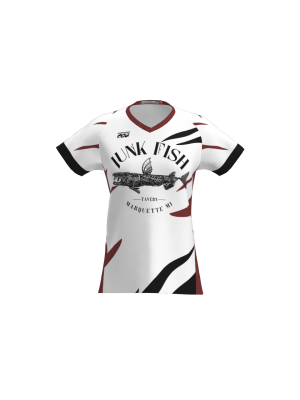 Podiumwear Women's Silver Short Sleeve MTB Jersey - NEW FABRIC 2025!