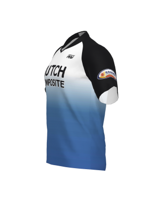 Podiumwear Men's Silver Short Sleeve MTB Jersey - New Fabric 2025!