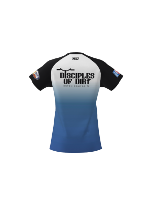 Podiumwear Women's Silver Short Sleeve MTB Jersey - NEW FABRIC 2025!