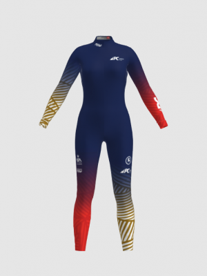 Podiumwear Women's Gold One-Piece Race Suit