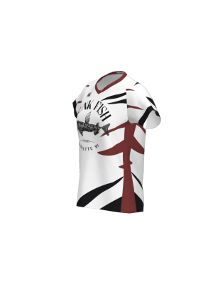 Podiumwear Women's Silver Short Sleeve MTB Jersey - NEW FABRIC 2025!