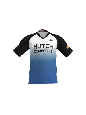 Podiumwear Men's Silver Short Sleeve MTB Jersey - New Fabric 2025!