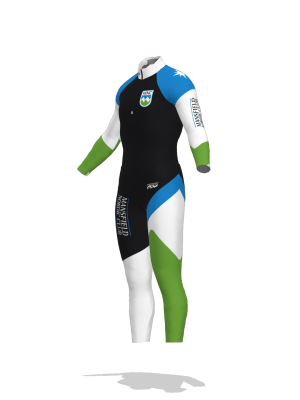 Podiumwear Nordic Child's Two-Piece Race Suit (Nordic Skiing) Side View