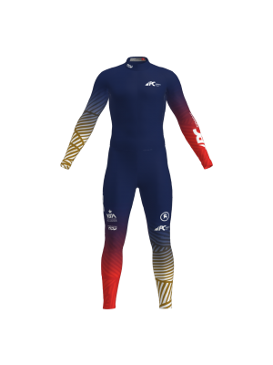 Podiumwear Unisex Gold One-Piece Race Suit