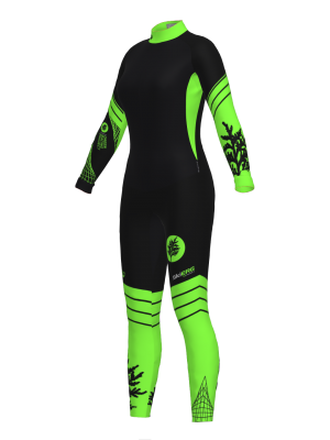 Podiumwear Women's Gold One-Piece Race Suit