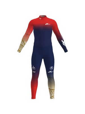 Podiumwear Unisex Gold One-Piece Race Suit