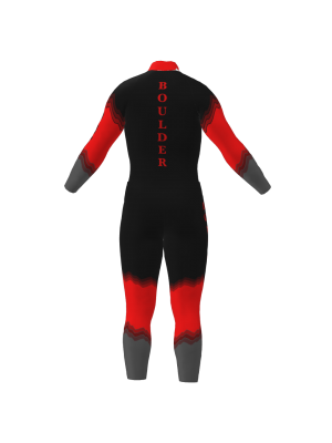 Podiumwear Nordic Child's Two-Piece Race Suit (Nordic Skiing) Back View