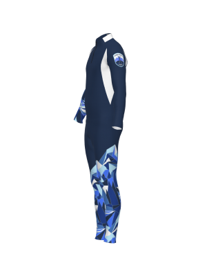 Podiumwear Unisex Gold Two-Piece Race Suit