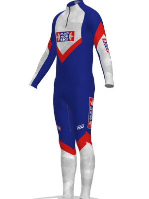 Podiumwear Unisex Gold Two-Piece Race Suit