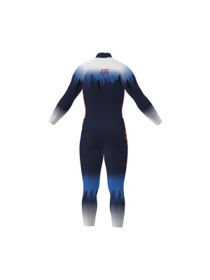 Podiumwear Nordic Child's Two-Piece Race Suit (Nordic Skiing) Back View