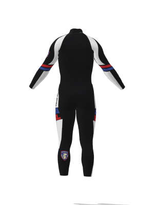 Podiumwear Nordic Child's Two-Piece Race Suit (Nordic Skiing) Back View
