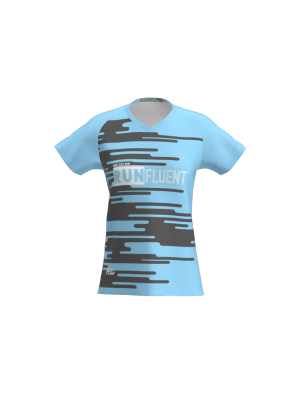 Podiumwear Women's Silver Short Sleeve MTB Jersey - NEW FABRIC 2025!