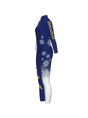 Podiumwear Women's Gold Two-Piece Race Suit