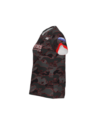 Podiumwear Women's Silver Short Sleeve MTB Jersey - NEW FABRIC 2025!