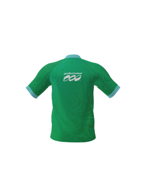 Podiumwear Men's Silver Short Sleeve MTB Jersey - New Fabric 2025!