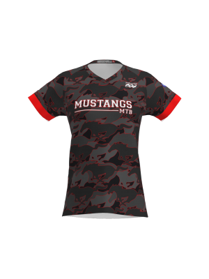 Podiumwear Women's Silver Short Sleeve MTB Jersey - NEW FABRIC 2025!