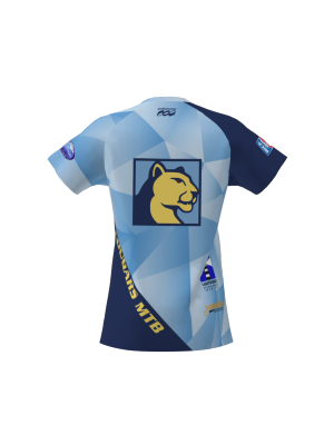 Podiumwear Women's Silver Short Sleeve MTB Jersey - NEW FABRIC 2025!