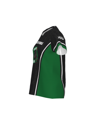 Podiumwear Women's Silver Short Sleeve MTB Jersey - NEW FABRIC 2025!