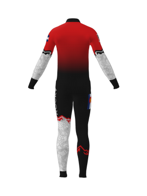 Podiumwear Unisex Gold Two-Piece Race Suit