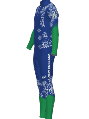 Podiumwear Unisex Gold Two-Piece Race Suit