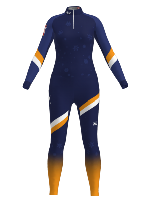 Podiumwear Women's Silver Two-Piece Race Suit