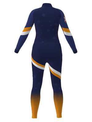 Podiumwear Women's Silver Two-Piece Race Suit