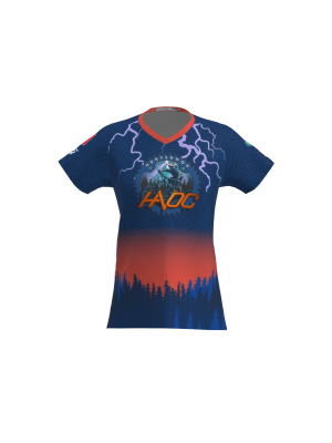 Podiumwear Women's Silver Short Sleeve MTB Jersey - NEW FABRIC 2025!