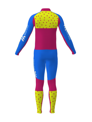 Podiumwear Unisex Gold Two-Piece Race Suit