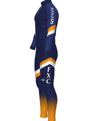 Podiumwear Unisex Silver Two-Piece Race Suit