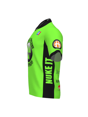 Podiumwear Men's Silver Short Sleeve MTB Jersey - New Fabric 2025!