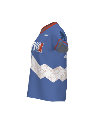 Podiumwear Women's Silver Short Sleeve MTB Jersey - NEW FABRIC 2025!