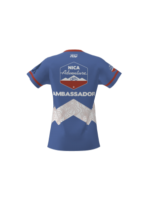 Podiumwear Women's Silver Short Sleeve MTB Jersey - NEW FABRIC 2025!