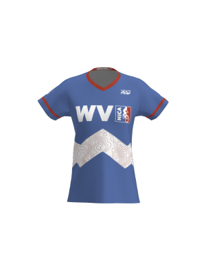 Podiumwear Women's Silver Short Sleeve MTB Jersey - NEW FABRIC 2025!