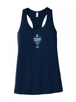 Podiumwear Women's Cotton Racerback Tank with Print