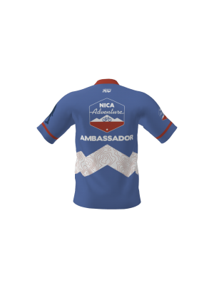 Podiumwear Men's Silver Short Sleeve MTB Jersey - New Fabric 2025!