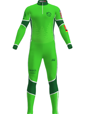 Podiumwear Unisex Silver Two-Piece Race Suit