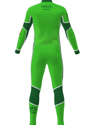 Podiumwear Unisex Silver Two-Piece Race Suit
