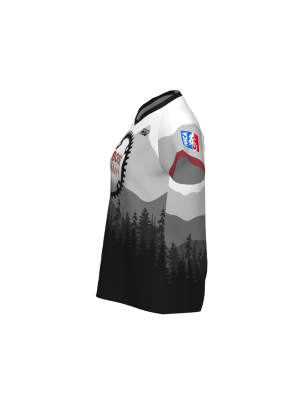 Podiumwear Women's Silver Short Sleeve MTB Jersey - NEW FABRIC 2025!