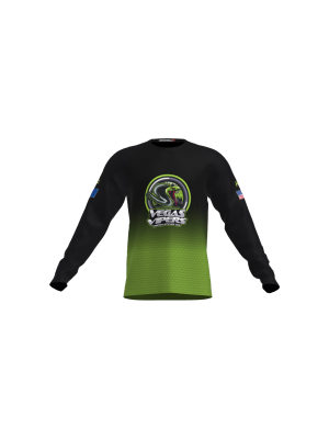 Podiumwear Unisex Silver Long Sleeve Tech Tee - New Fabric 2025!